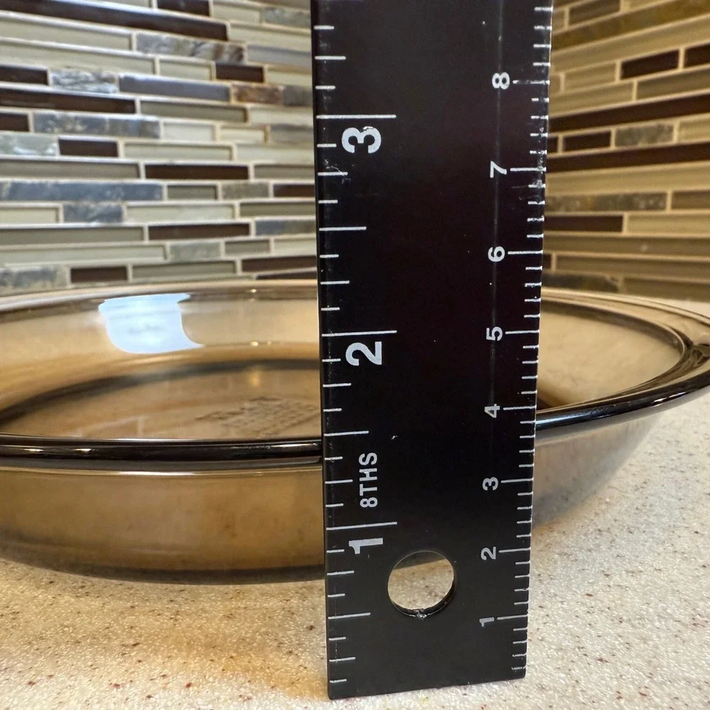 VTG Pyrex Fireside Smoked Amber Glass 9